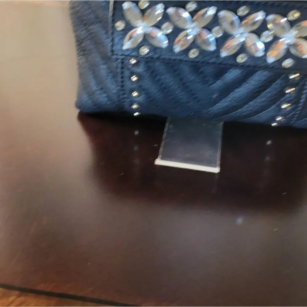 BRAND NEW CHARLIE'S BLACK VEGAN LEATHER SMALL BAG